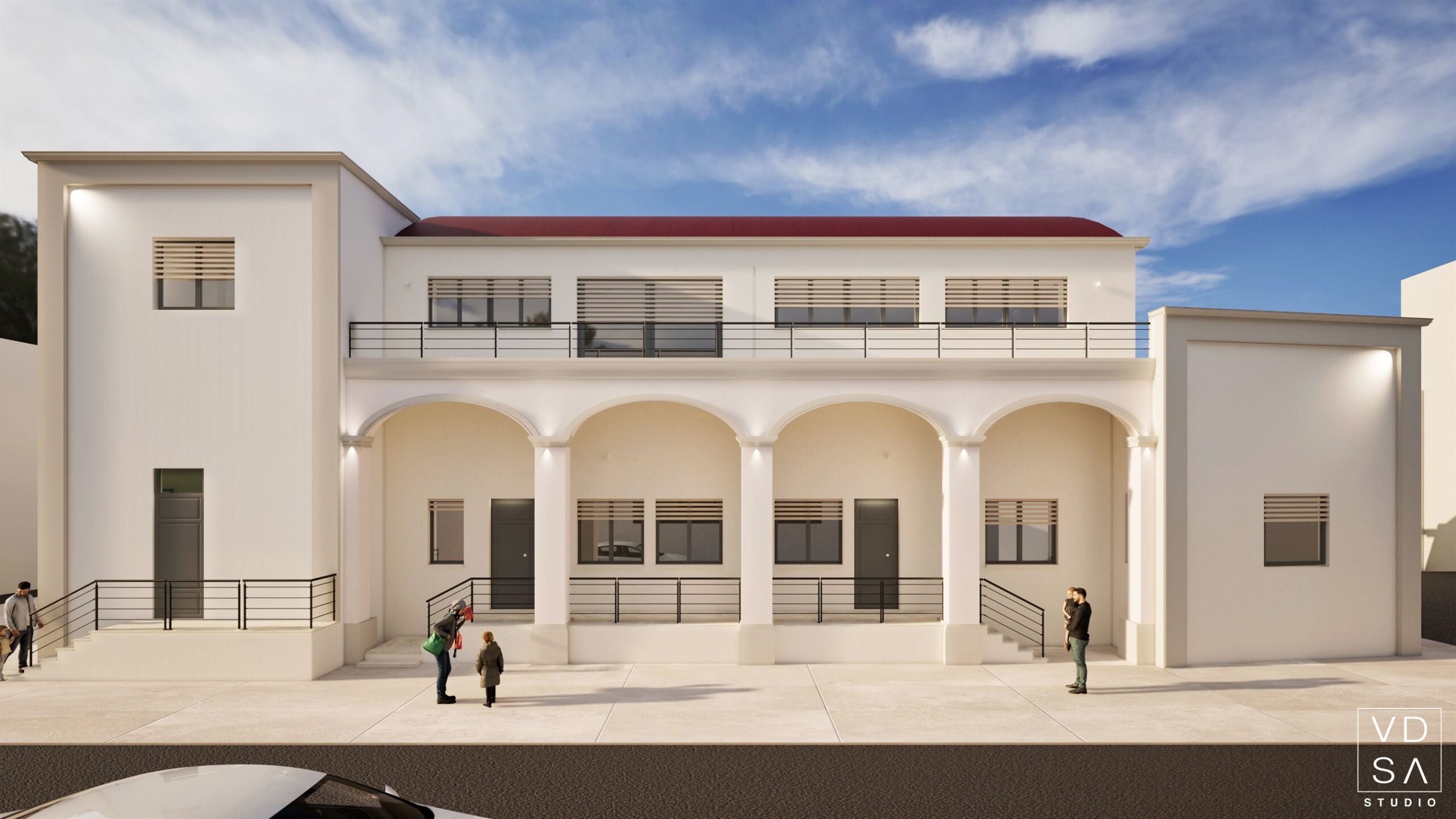 Render frontale finale finito diurno.jpg render case in vendita a tuglie
